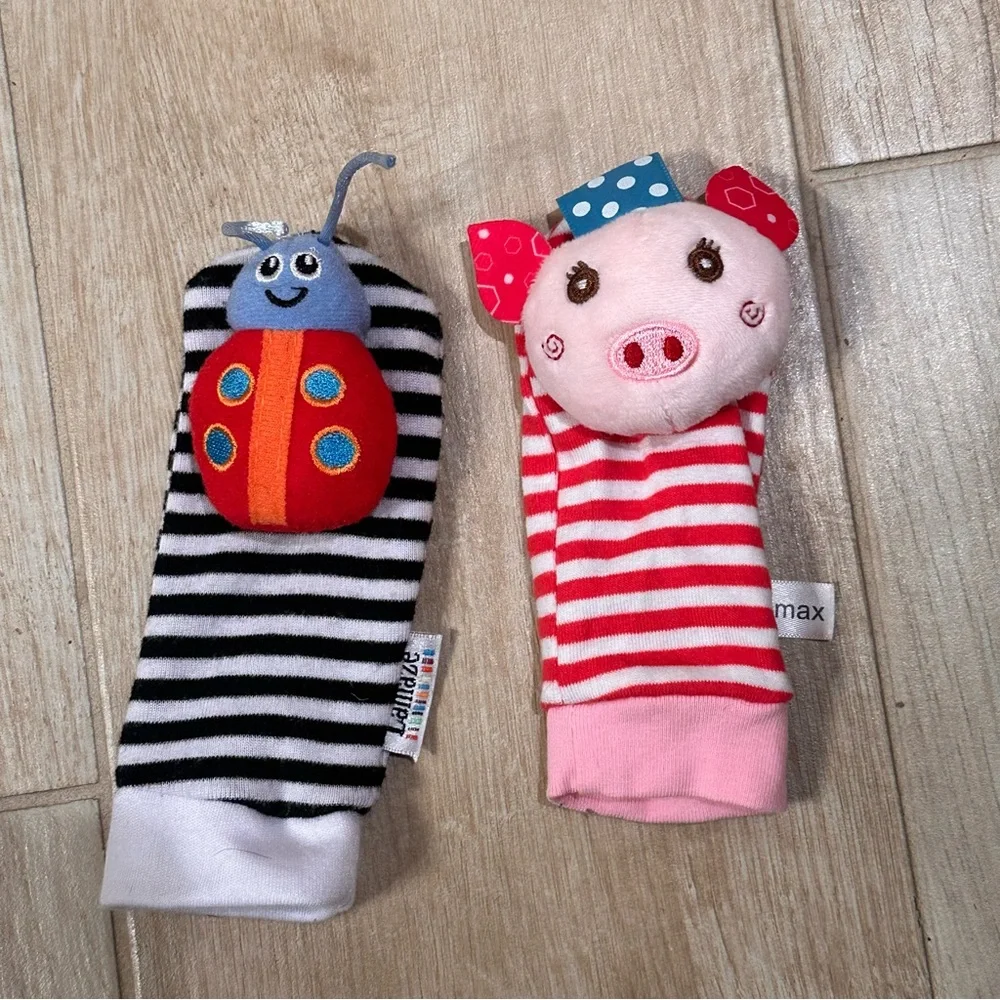 baby rattle play socks